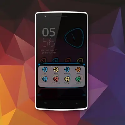 Next Launcher 3D Theme PolyGon android App screenshot 0