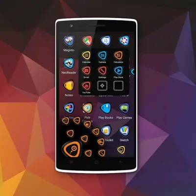 Next Launcher 3D Theme PolyGon android App screenshot 1