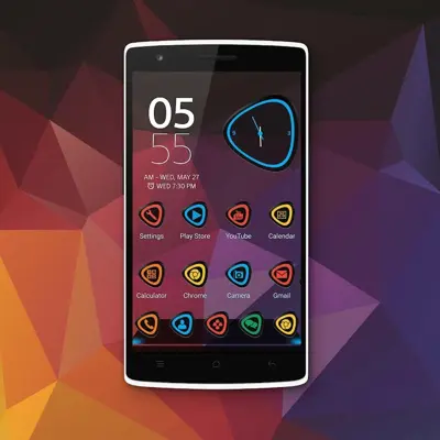 Next Launcher 3D Theme PolyGon android App screenshot 2