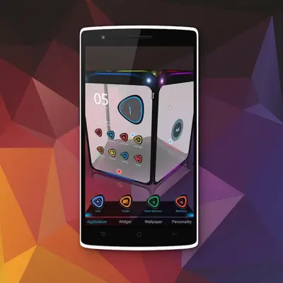 Next Launcher 3D Theme PolyGon android App screenshot 3